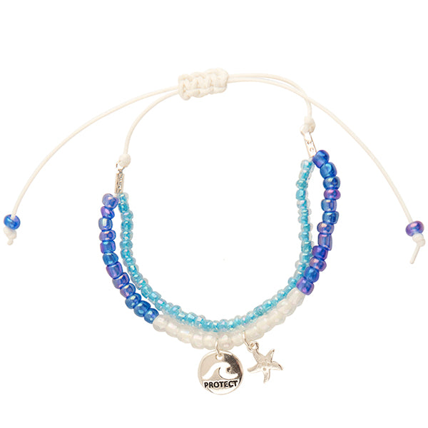 Protect Sea Life Starfish Seed Bead Bracelet