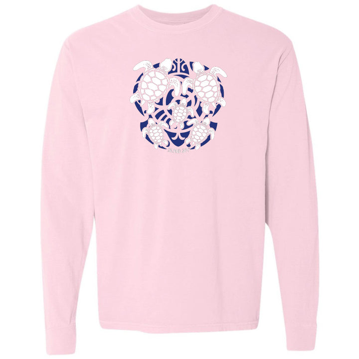 Sea Turtle Mosaic Long Sleeve Shirt