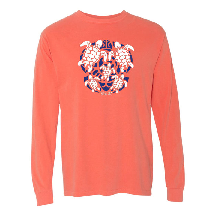 Sea Turtle Mosaic Long Sleeve Shirt