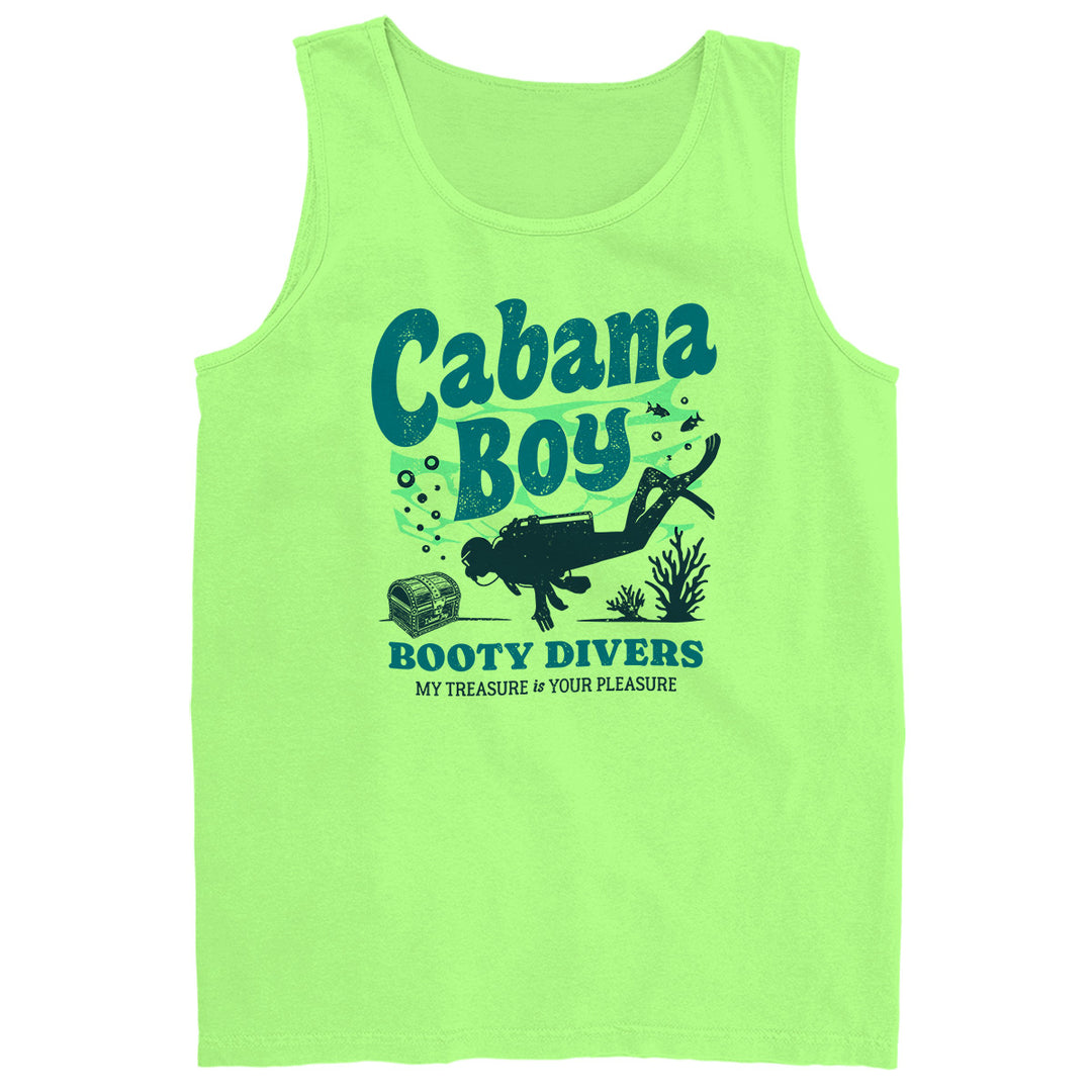 Cabana Boy Booty Divers Tank Top Lime