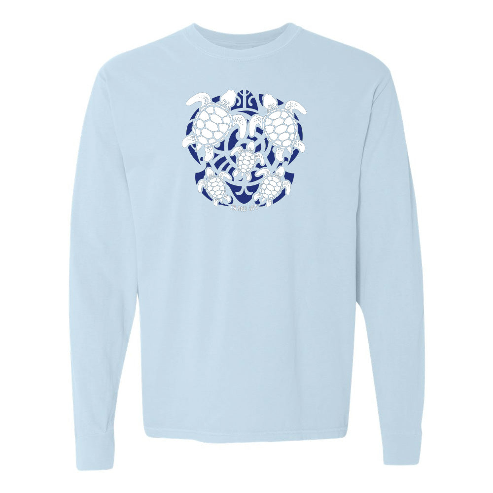 Sea Turtle Mosaic Long Sleeve Shirt