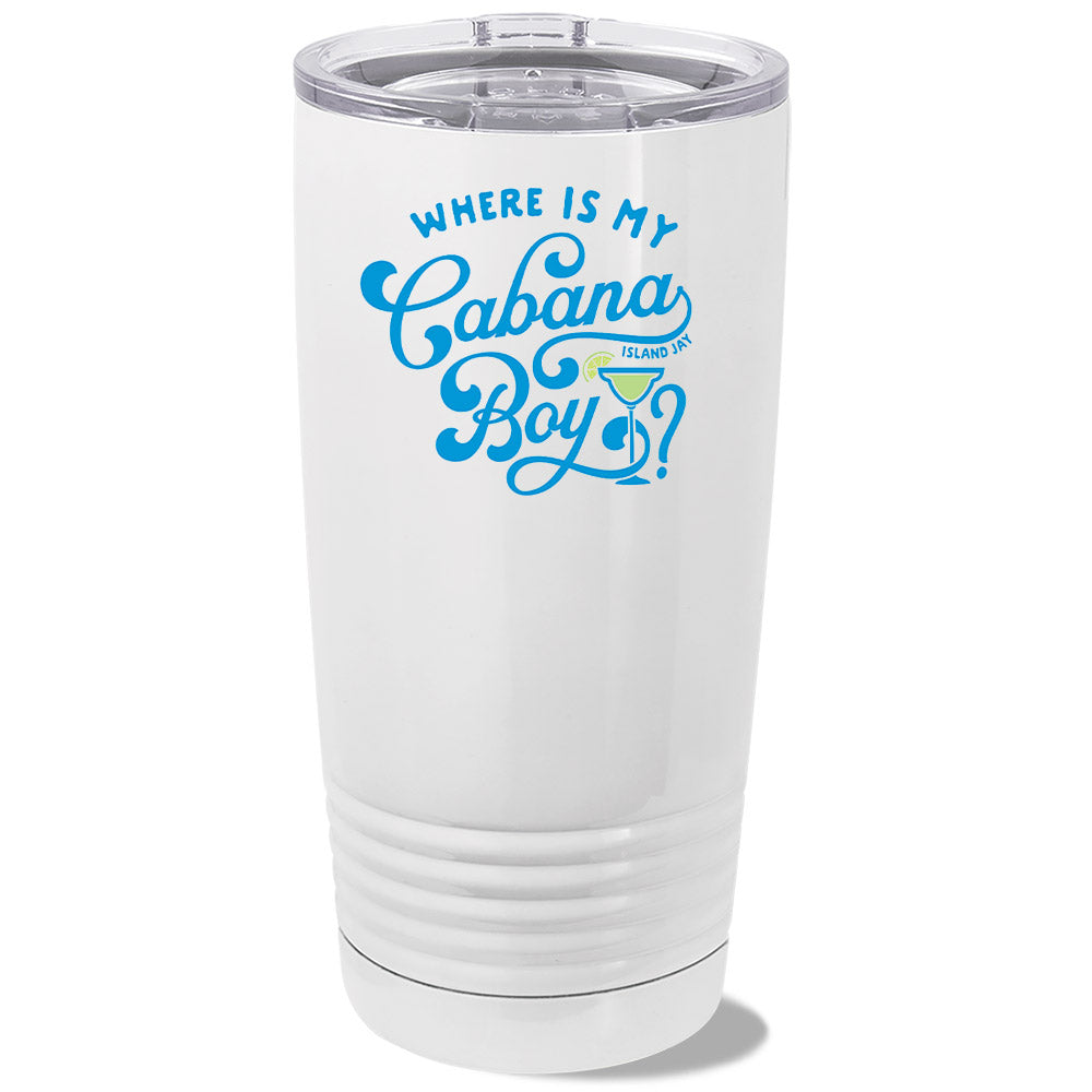 Where Is My Cabana Boy Metal Tumbler