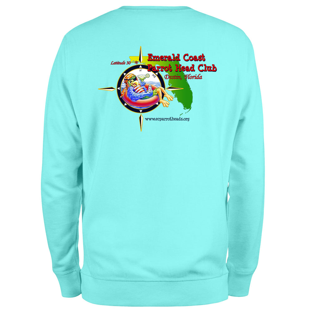 Emerald Coast Parrot Head Club Soft Style Sweatshirt Back
