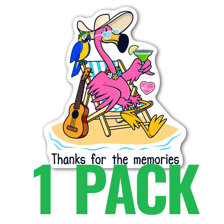 Felicia The Flamingo Memories Sticker 1 pack