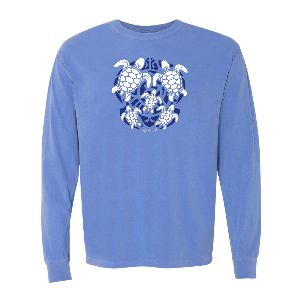 Sea Turtle Mosaic Long Sleeve Shirt