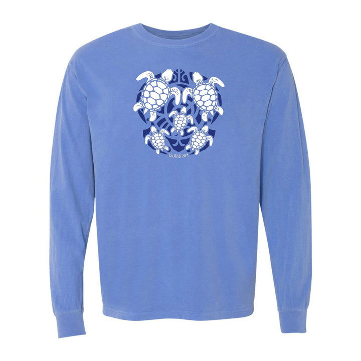Sea Turtle Mosaic Long Sleeve Shirt