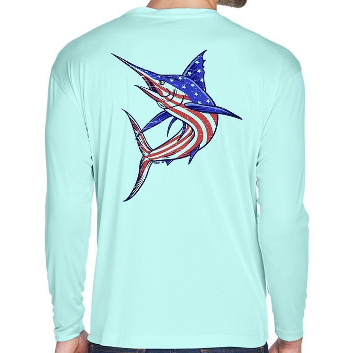 Americana Sailfish UV Performance Long Sleeve Shirt