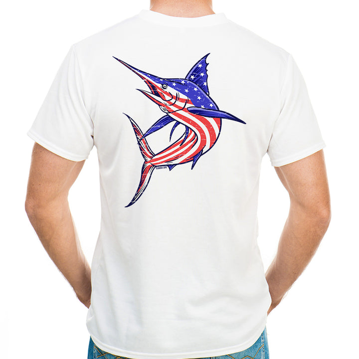 Americana Sailfish UV Performance Shirt White