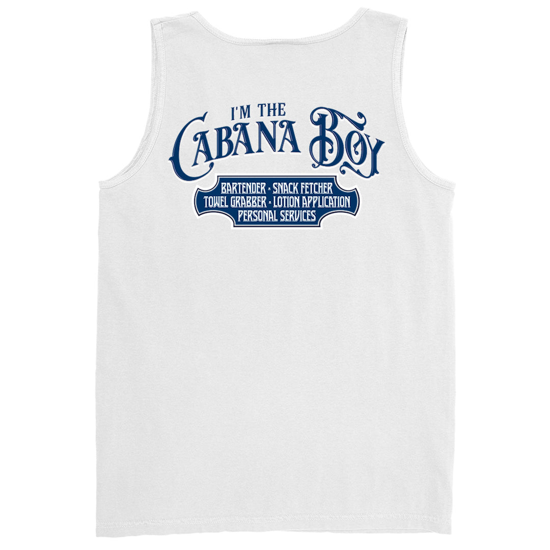T-shirt with I'm the Cabana Boy design on the back