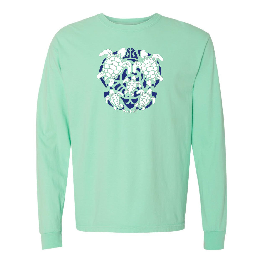 Sea Turtle Mosaic Long Sleeve Shirt