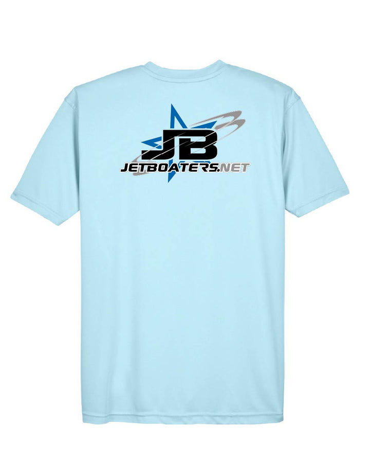 Jetboaters.Net Logo (Blue) - UV 50 UPF Performance Short Sleeve Shirt