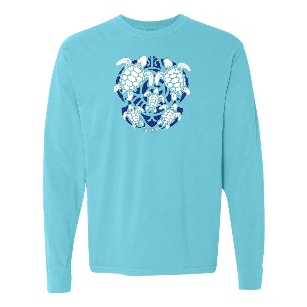 Sea Turtle Mosaic Long Sleeve Shirt