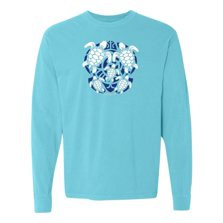 Sea Turtle Mosaic Long Sleeve Shirt