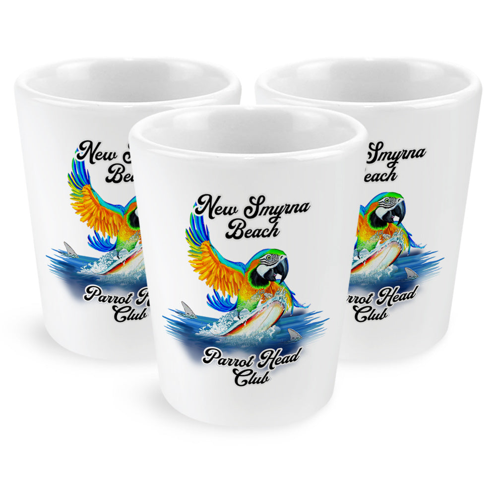 New Smyrna Beach Parrot Head Club Shot Glass