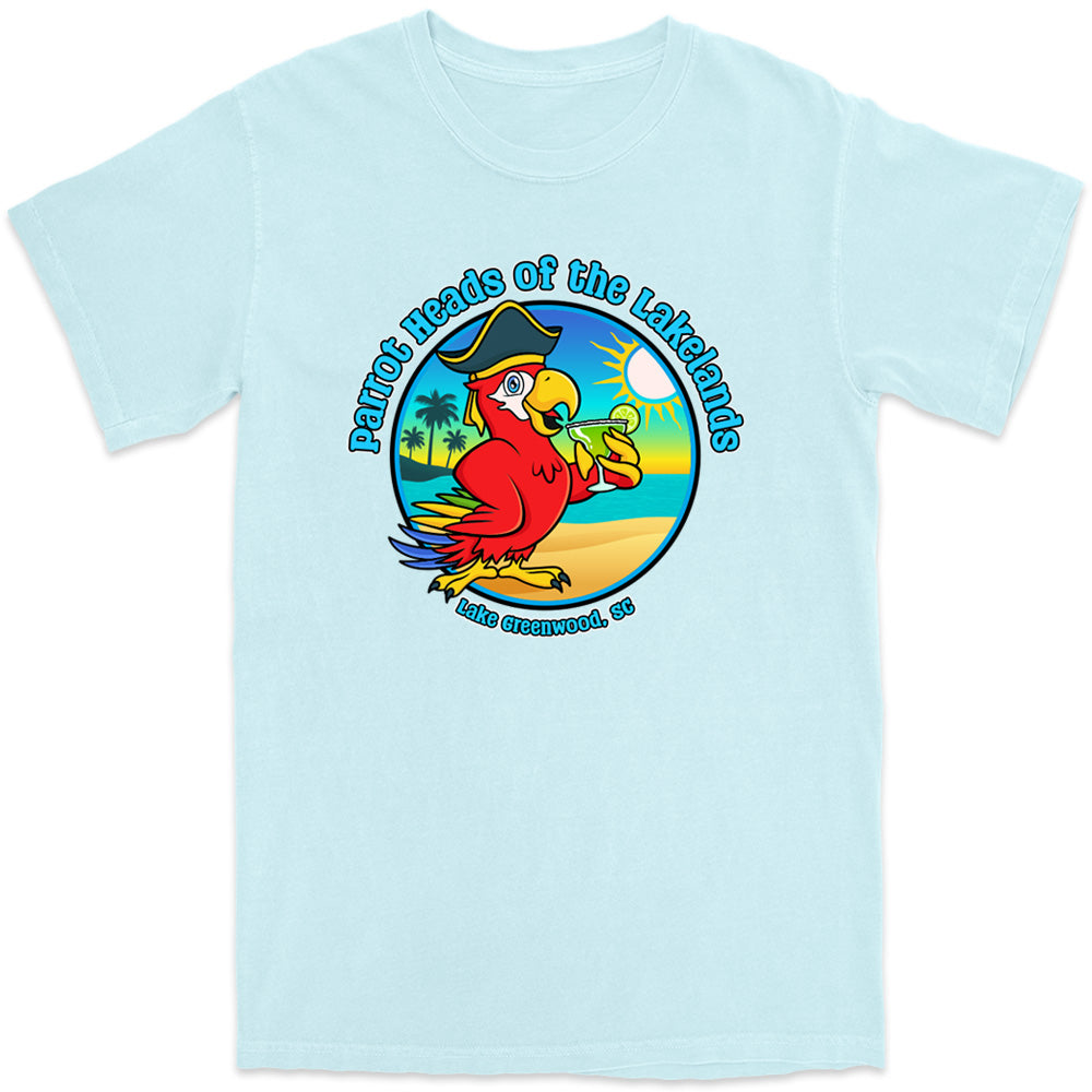 Parrot Heads of the Lakelands T-Shirt Chambray Light Blue