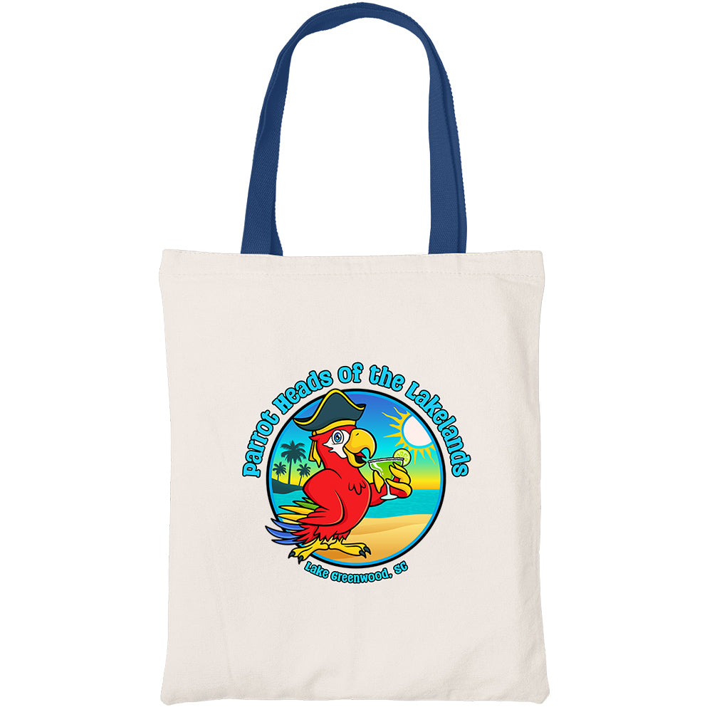 Parrot Heads of The Lakelands Canvas Beach Tote Bag
