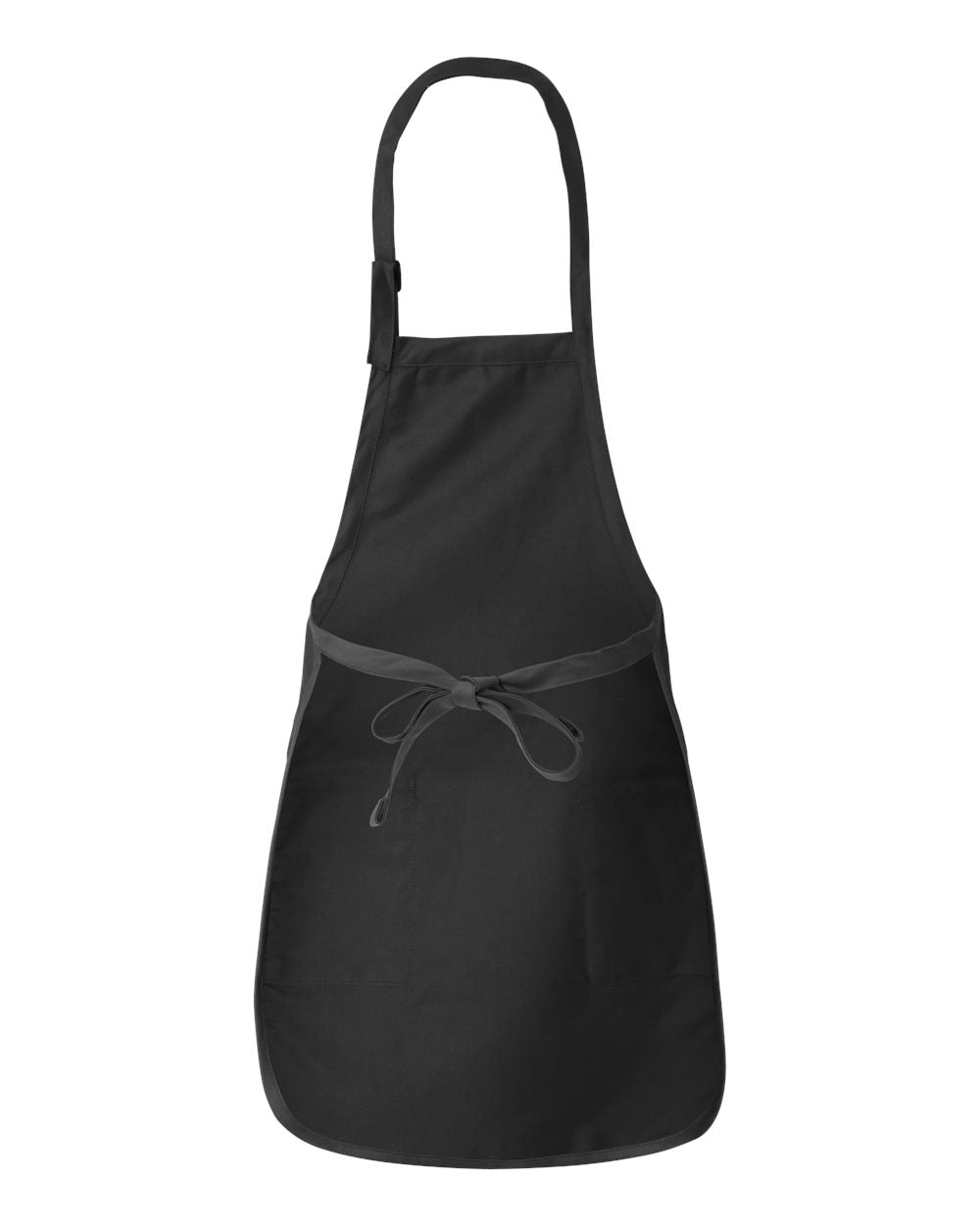 Black apron on a white background