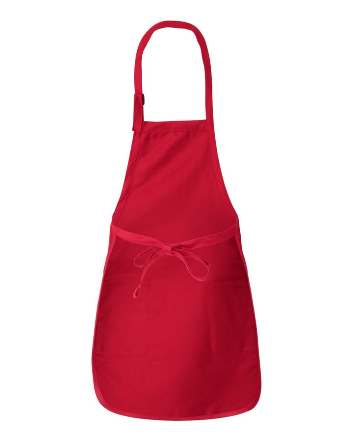 Red apron on a white background