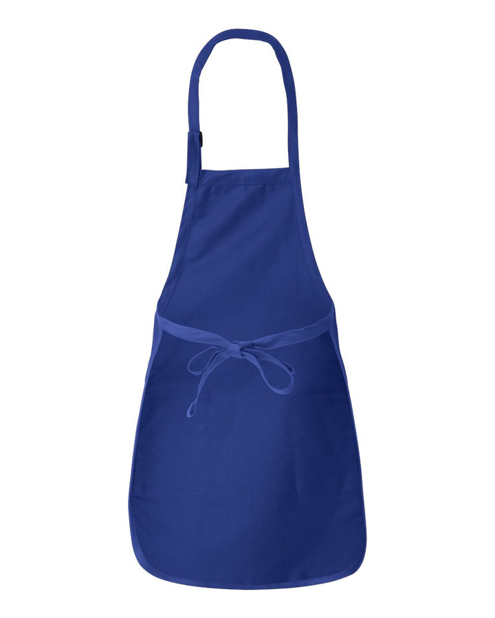 Blue apron on a white background