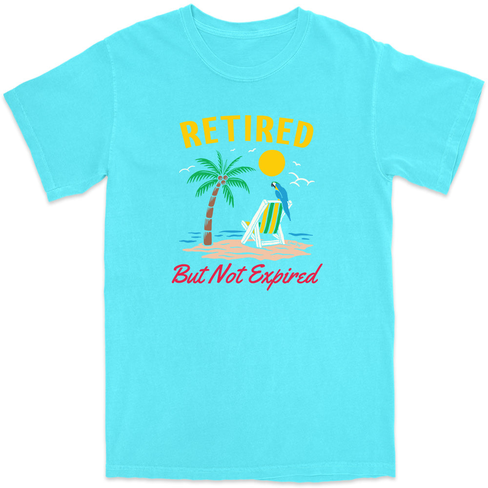 Retired But Not Expired T-Shirt Lagoon Blue