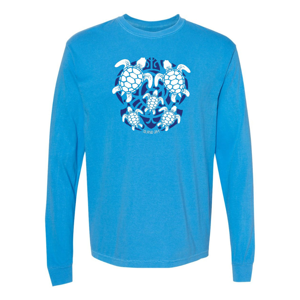 Sea Turtle Mosaic Long Sleeve Shirt