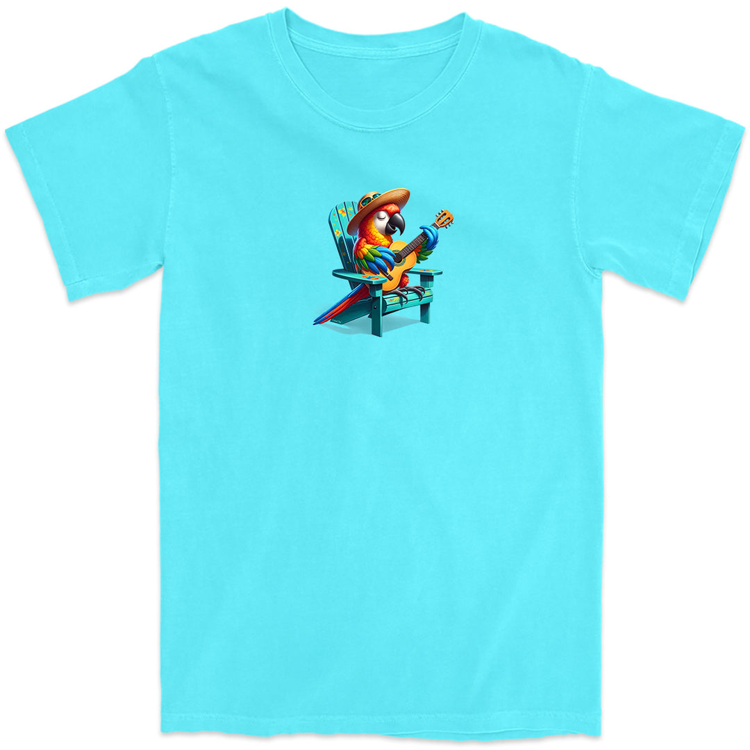 Mens Rumba The Parrot T-Shirt Lagoon Blue