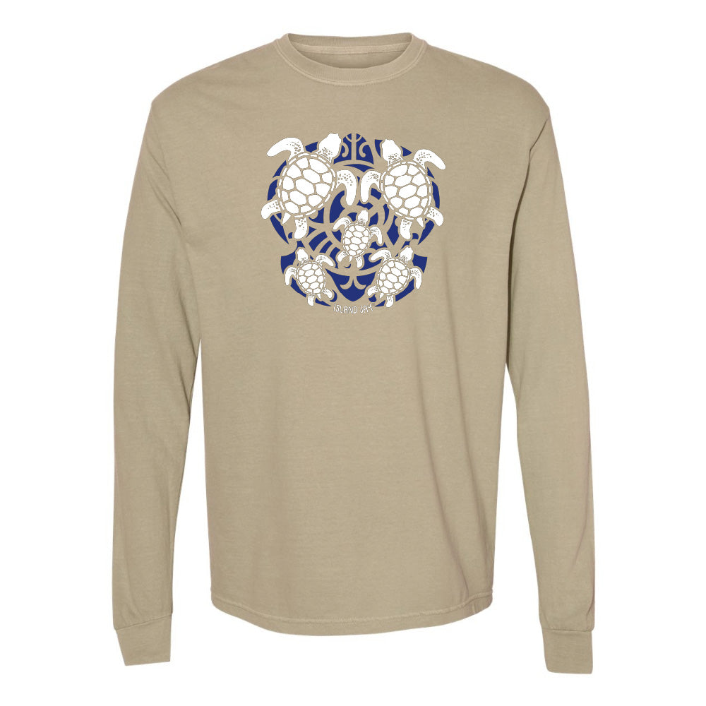 Sea Turtle Mosaic Long Sleeve Shirt