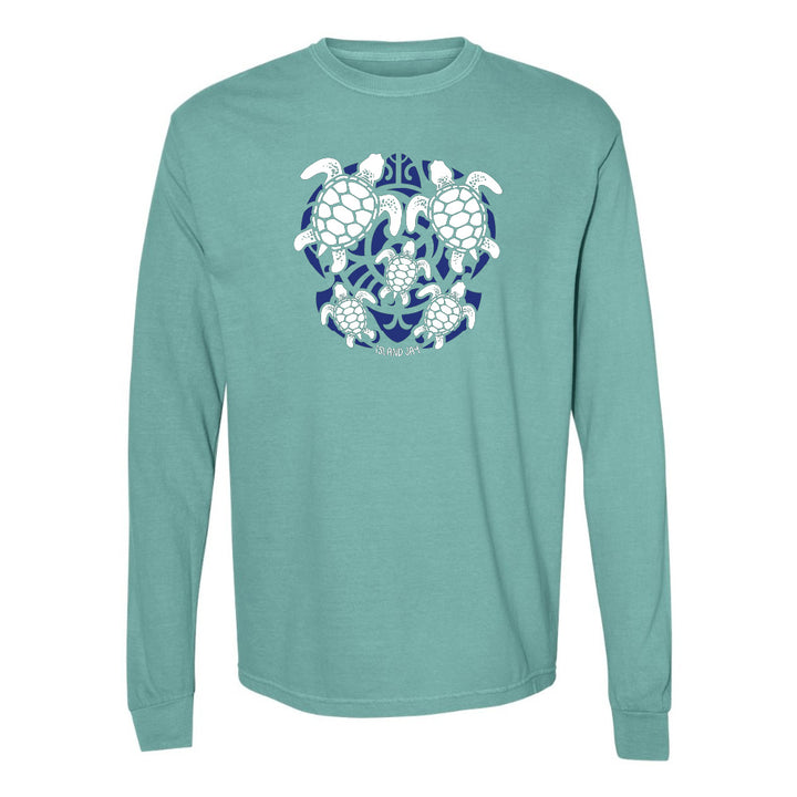 Sea Turtle Mosaic Long Sleeve Shirt