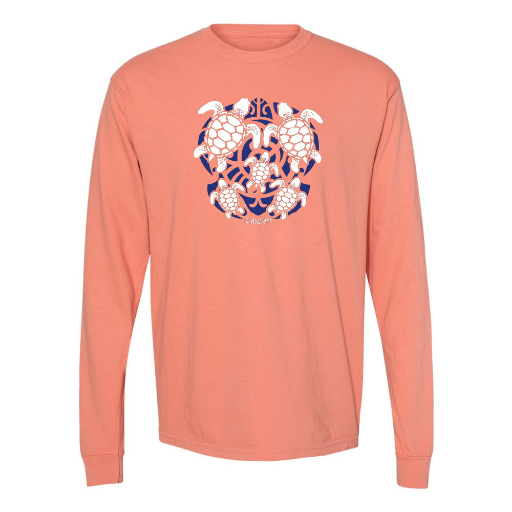 Sea Turtle Mosaic Long Sleeve Shirt