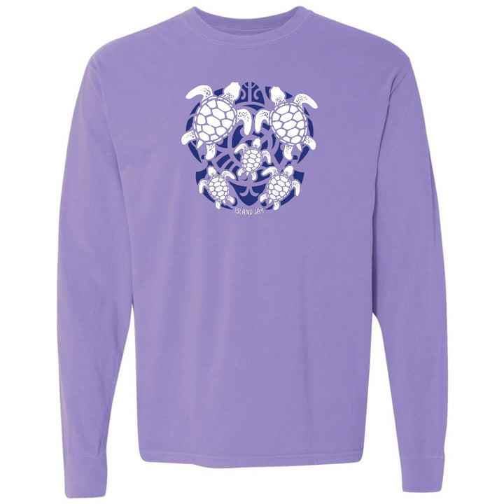 Sea Turtle Mosaic Long Sleeve Shirt