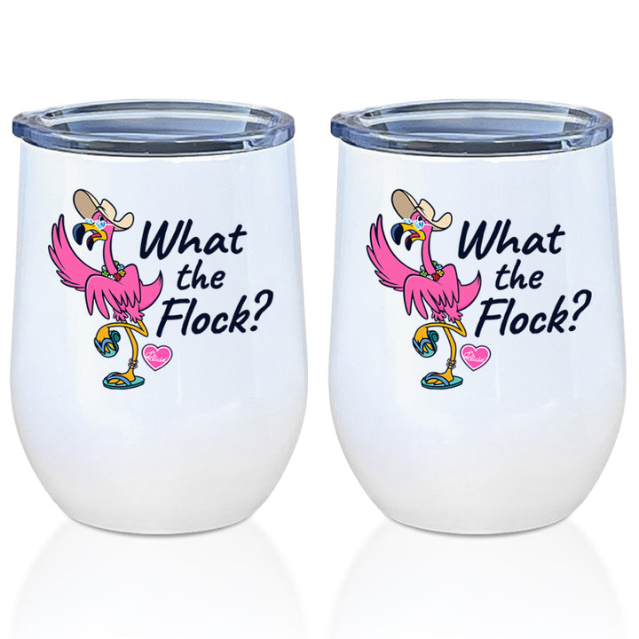 Felicia What The Flock 12oz Insulated Tumbler