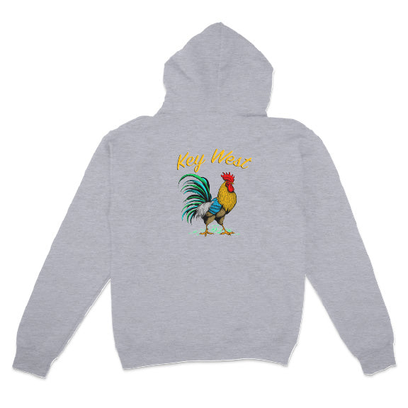 Athletic color Key West Rooster Hoodie