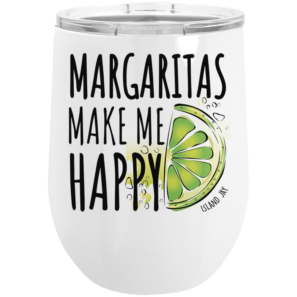 Margaritas Make Me Happy 12oz Insulated Tumbler