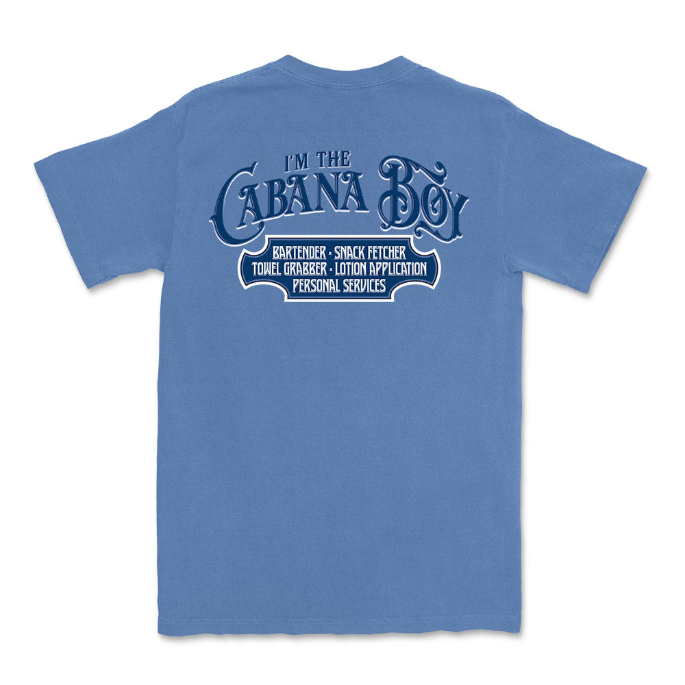 I'm The Cabana Boy T-Shirt Flo Blue Back