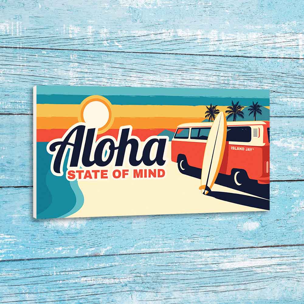 Aloha State of Mind 10" Latitude Sign