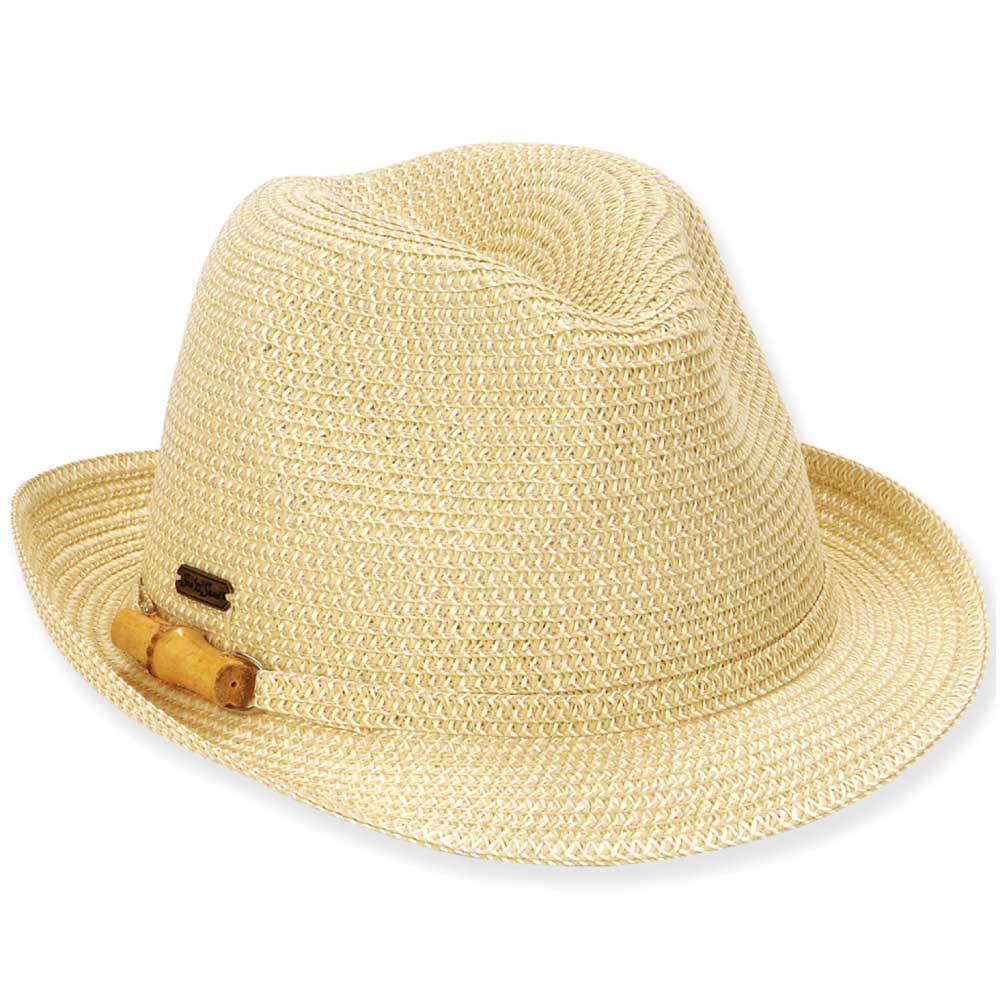 Tweed Fedora 50+ UPF Hat Natural