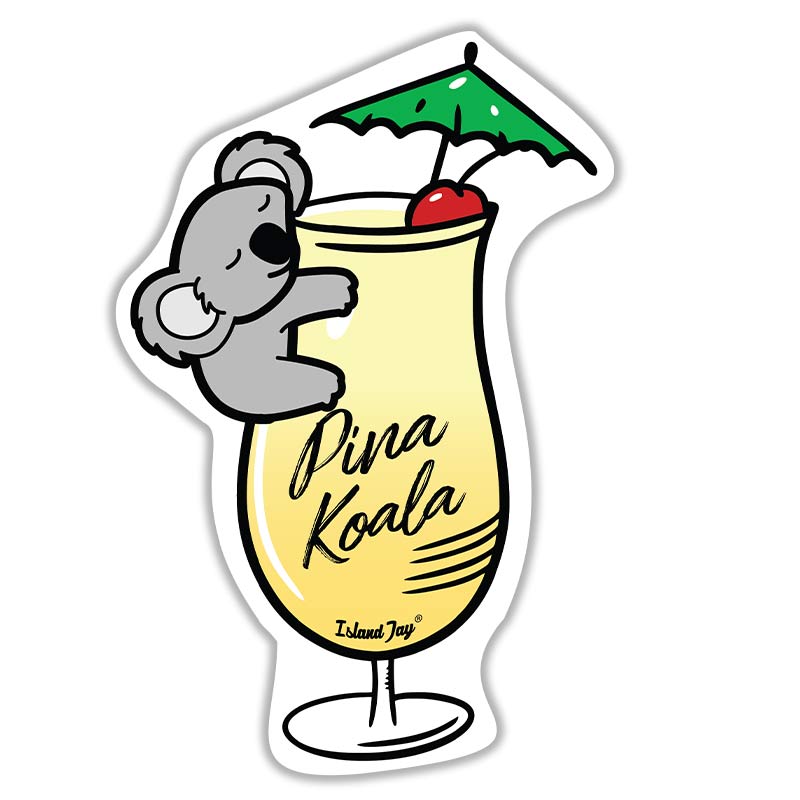 Pina Koala 5" Die Cut Beach Sticker