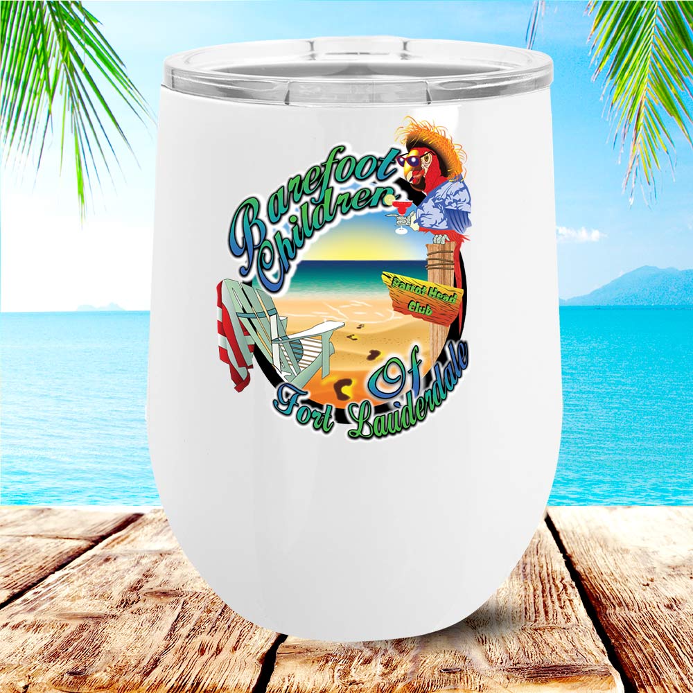 Barefoot Children Parrot Head Club Products in Fort Lauderdale Wine Tumbler