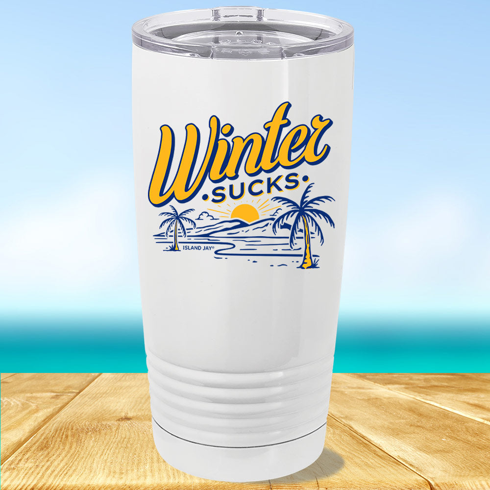 Winter Sucks Island 20oz Insulated Tumbler