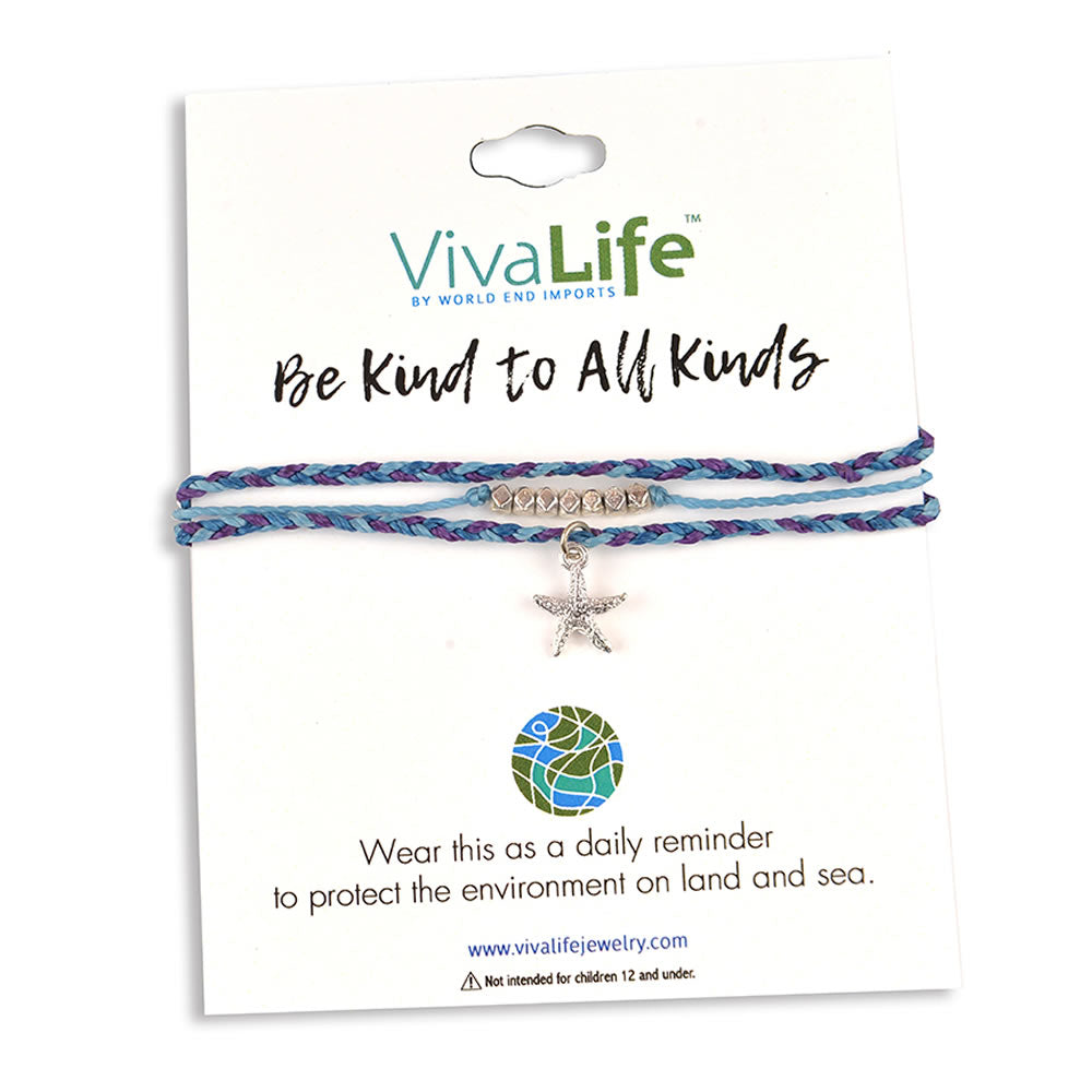 Viva Life Starfish Charm Bracelet