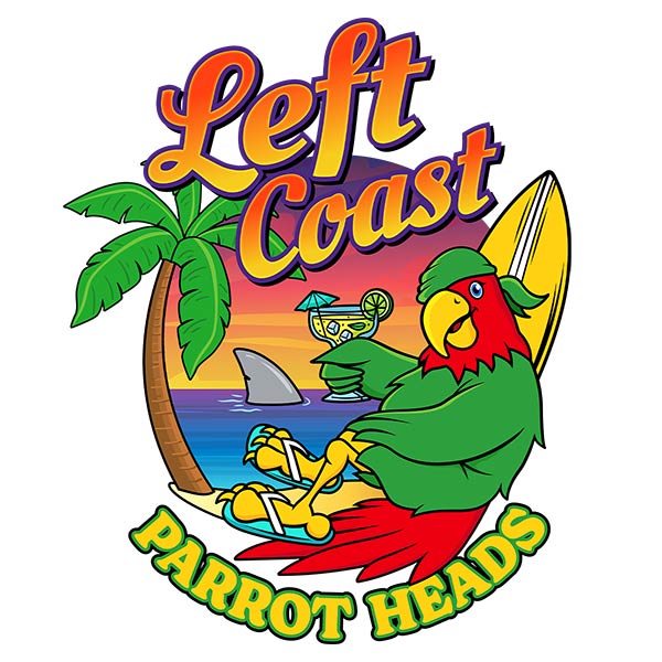 Left Coast Parrot Head Club T-Shirts