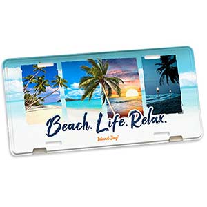 Beach Car Novelty License Plates