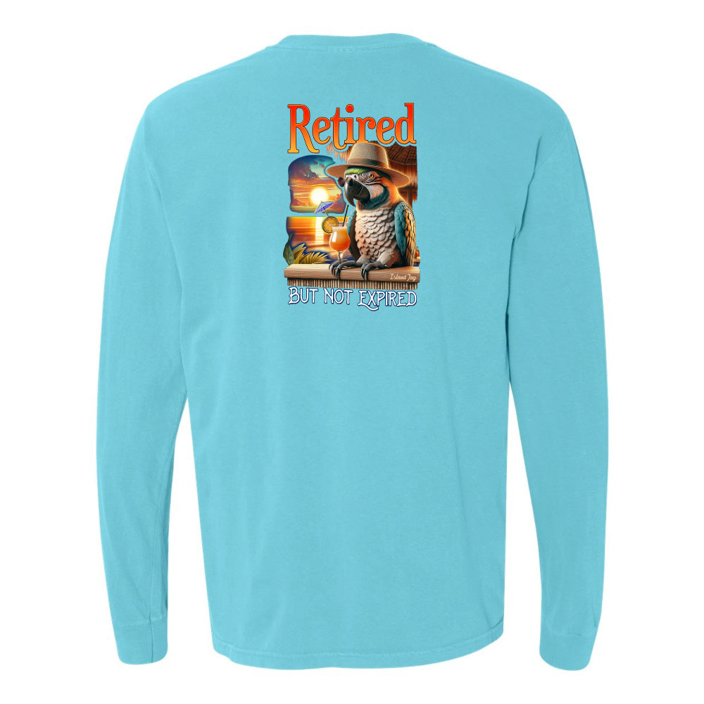 Retired But Not Expired Parrot Long Sleeve Shirt
