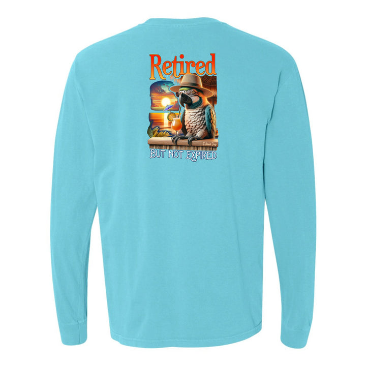 Retired But Not Expired Parrot Long Sleeve Shirt