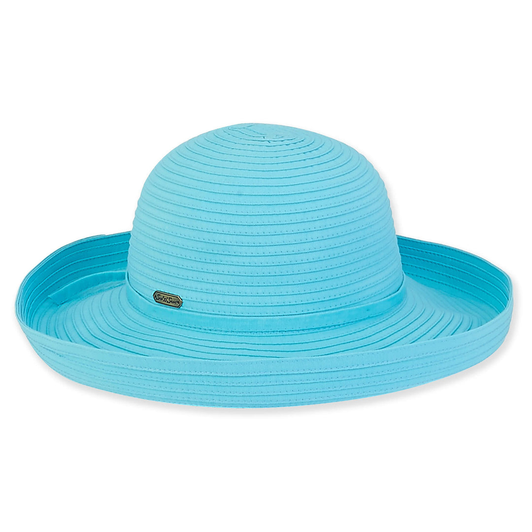 Ladies Up Brim Hat with 50+ UPF Blue