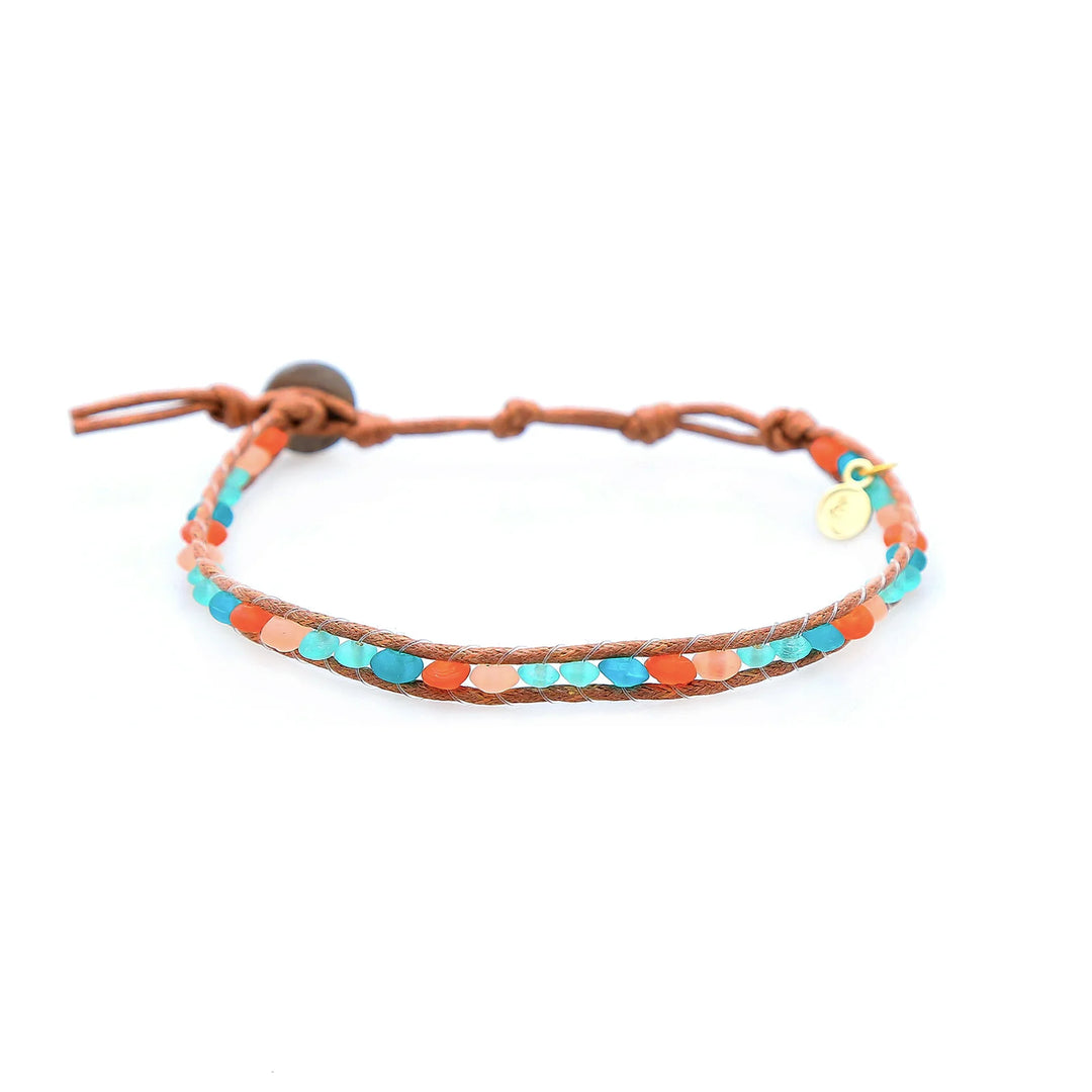 Lotus & Luna Mandarin Fish Sea Glass Anklet