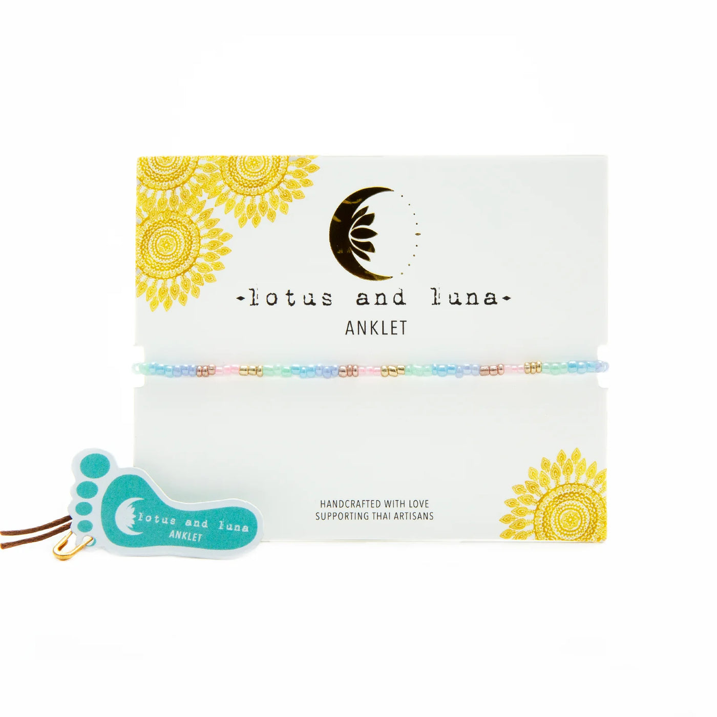 Lotus & Luna Sandy 'n Sweet Anklet Retail card