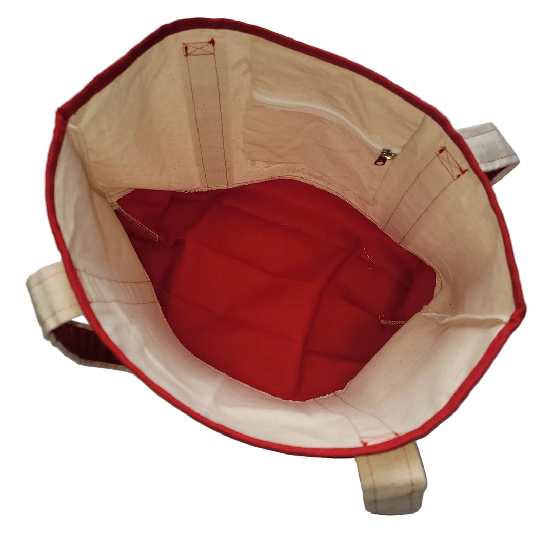 Inside of the back with pocket visible