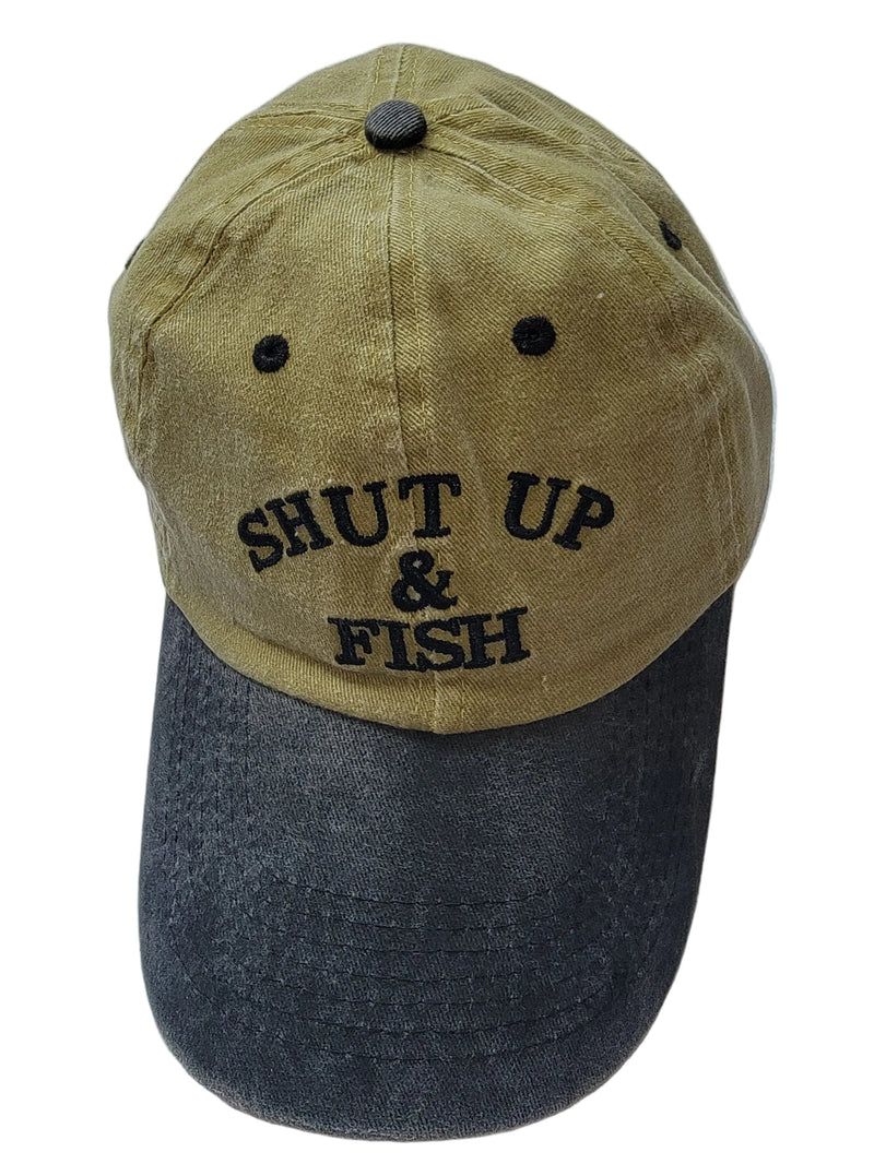 SHUT UP AND FISH CAP
