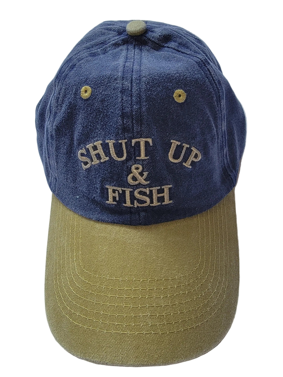 CAP WITH SHUT UP AND FISH ON IT